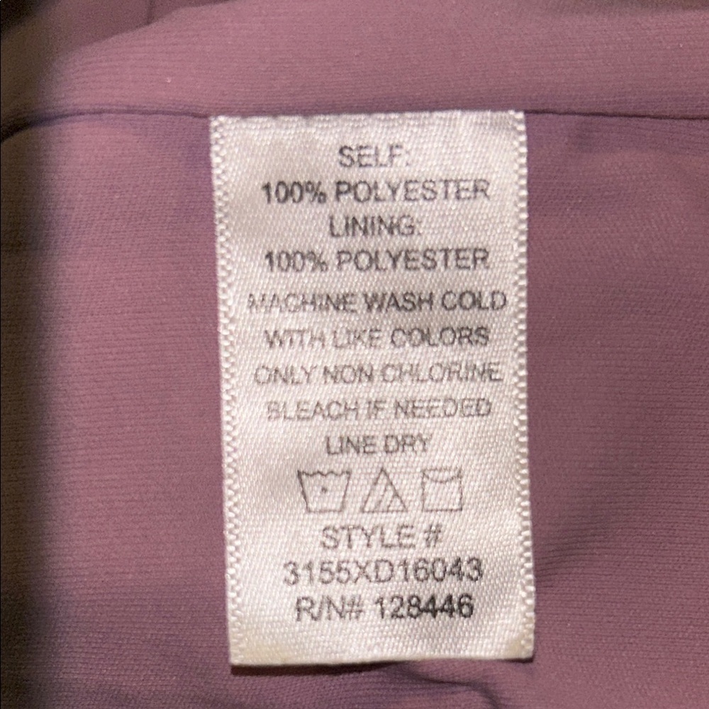 d n a couture Elegant Mauve Sleeveless Dress size 1X - Picture 8 of 8